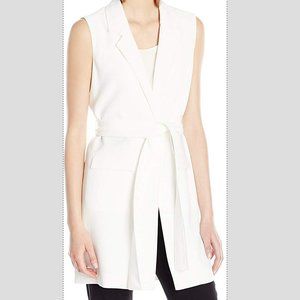 Nanette Lapore Sleeveless Belted Trench Jacket